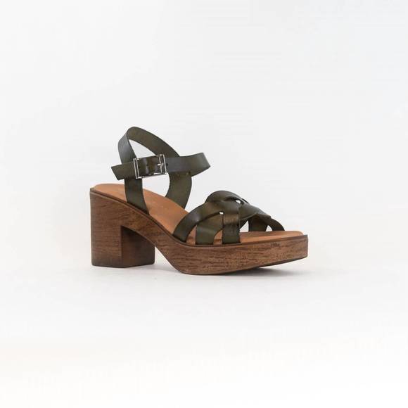 NEW ERIC MICHAEL women's uma sandal in green - Picture 1 of 6